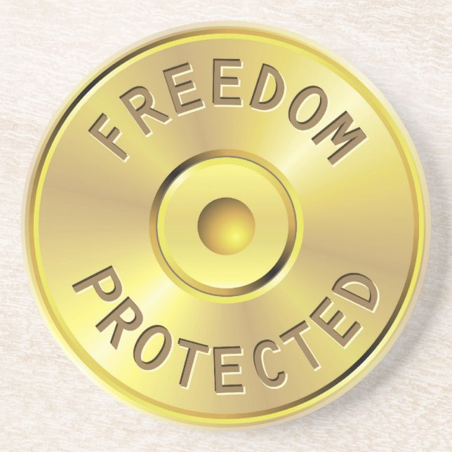 Ammokassett från en avfyrad kula, frihet underlägg sandsten (Framsidan)