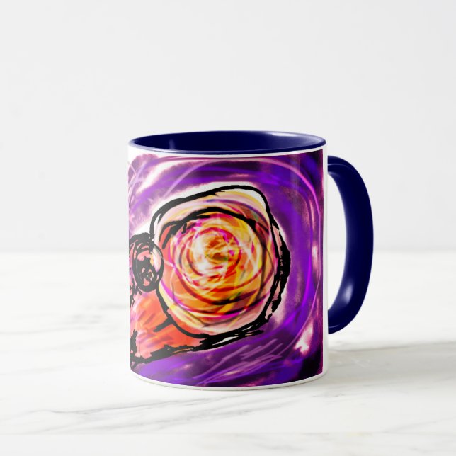 Ammonit ädelsten mugg (Framsida höger)