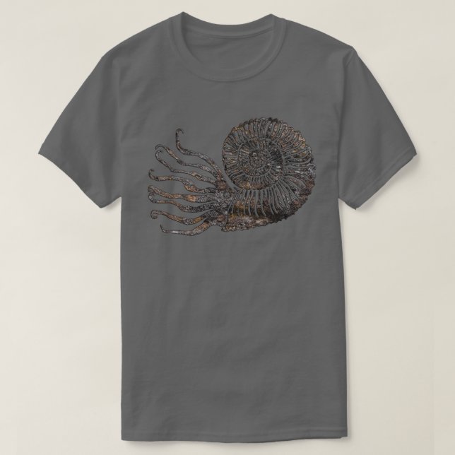 Ammonite Fossil T-Shirt (Design framsida)