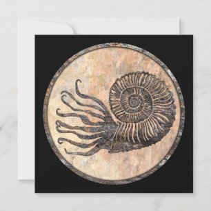 Ammonite Fossil Tack Kort