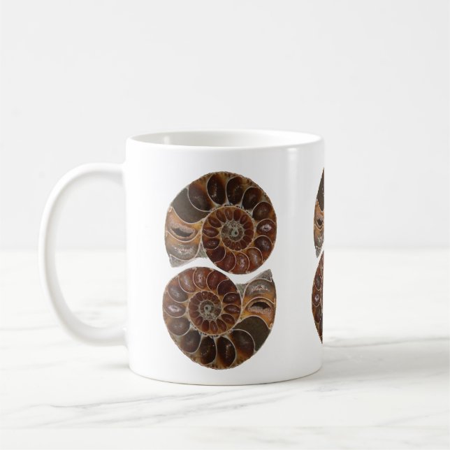 Ammonite Fossils Mugg (Vänster)
