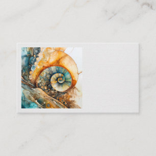 Ammonite Gem Fossil Affärskort Visitkort