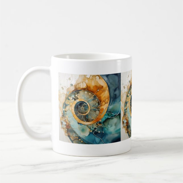Ammonite Gem Fossil Mugg (Vänster)