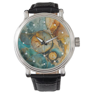 Ammonite Gem Fossil Watch Armbandsur