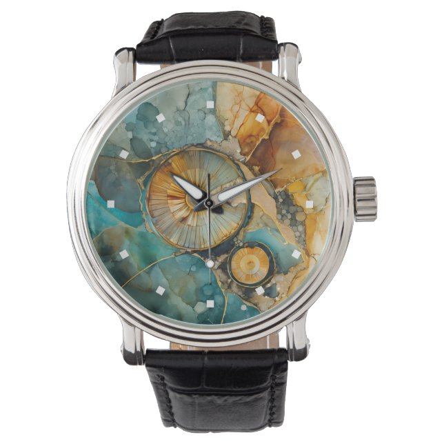 Ammonite Gem Fossil Watch Armbandsur (Framsida)