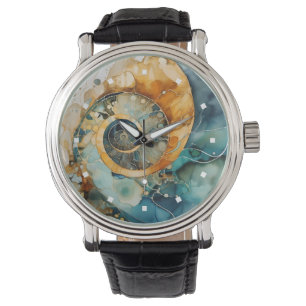 Ammonite Gem Fossil Watch Armbandsur