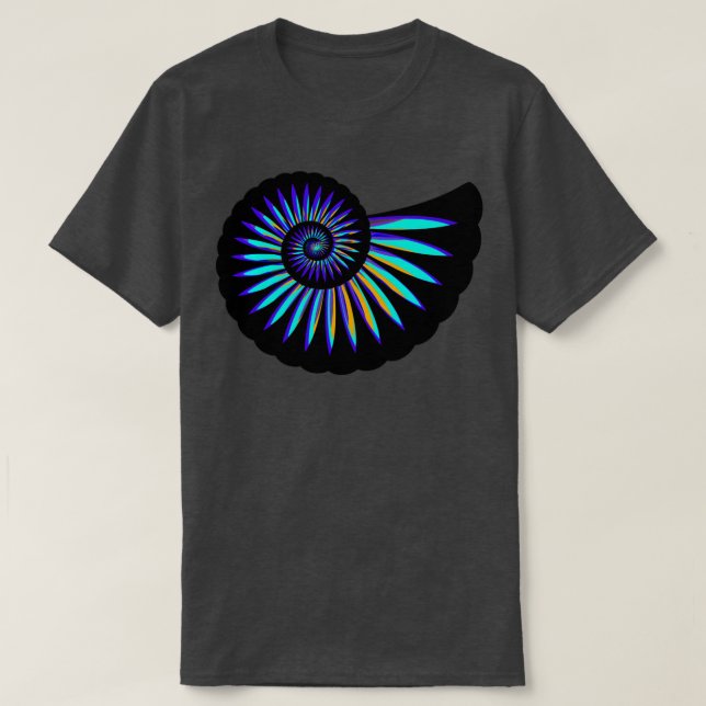 Ammonite Spiral T Shirt (Design framsida)