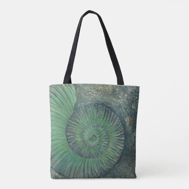 AMMONITE TOTE BAG TYGKASSE (Baksida)