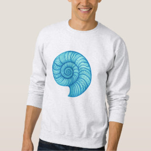 Ammonitfossil – Neonspiral distorsion Lång Ärmad Tröja