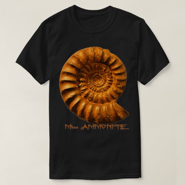 ammonitgeologi t shirt (Design framsida)