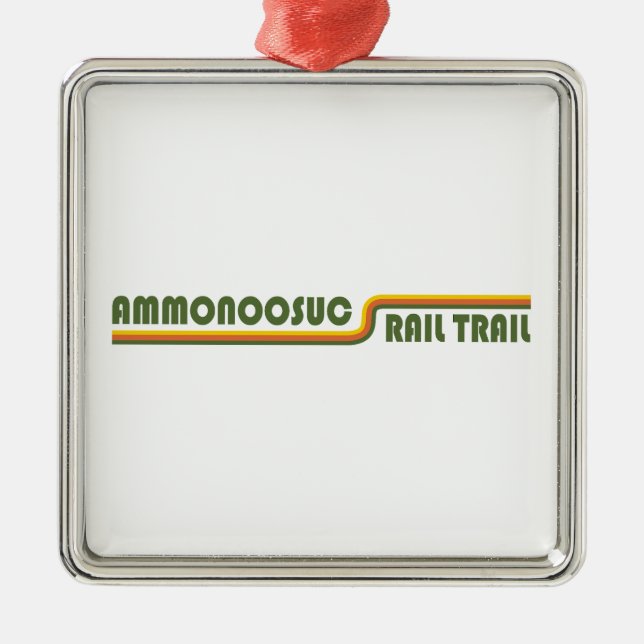 Ammonoosuc Rail Trail New Hampshire Julgransprydnad Metall (Framsidan)