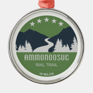 Ammonoosuc Rail Trail New Hampshire Julgransprydnad Metall