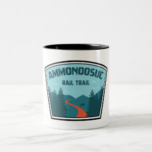 Ammonoosuc Rail Trail New Hampshire Två-Tonad Mugg