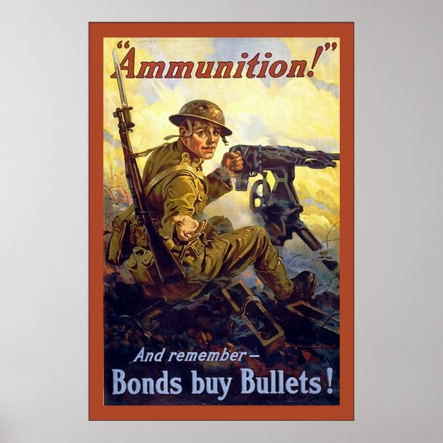Ammunition!~Världskrig 1 i Vintage Poster (Framsidan)