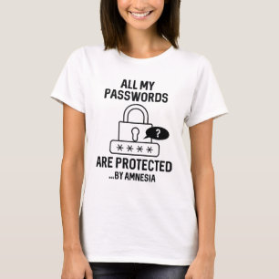 Amnesia Passwords T Shirt