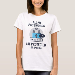 Amnesia Passwords T Shirt