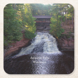 Amnicon Falls papperscoaster Underlägg Papper Kvadrat
