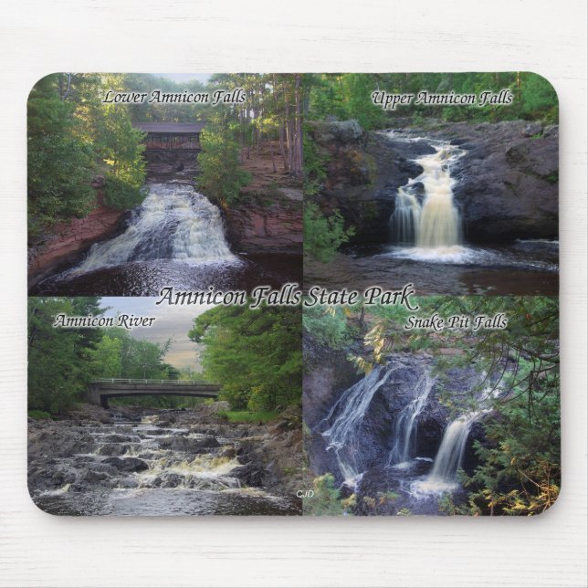 Amnicon Falls State Park mousepad Musmatta (Framsidan)