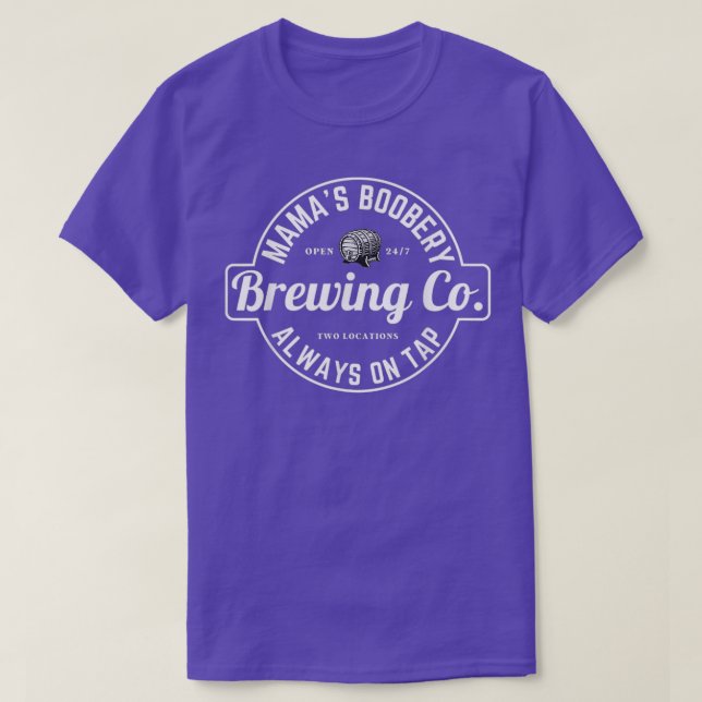 Amning Amwery Mamas Boobery New mamma Brewin T Shirt (Design framsida)