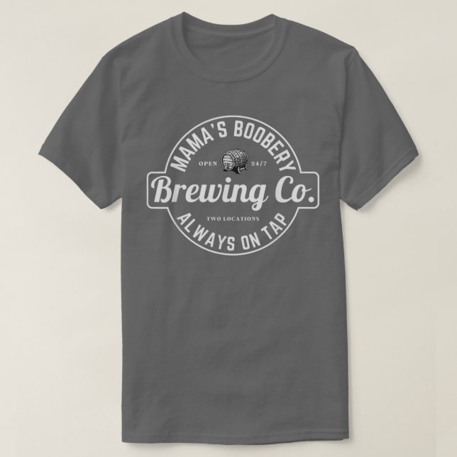 Amning Amwery Mamas Boobery New mamma Brewin T Shirt (Design framsida)