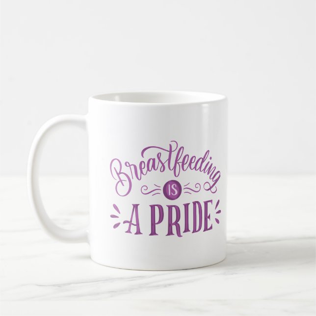 amning är ett pride kaffemugg (Vänster)