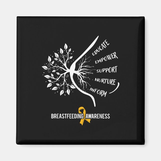Amning Awareness Family Usa Breast Mjölk Lac Magnet (Framsidan)
