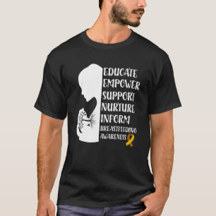 Amning Awareness Family Usa Breast Mjölk Lac T Shirt