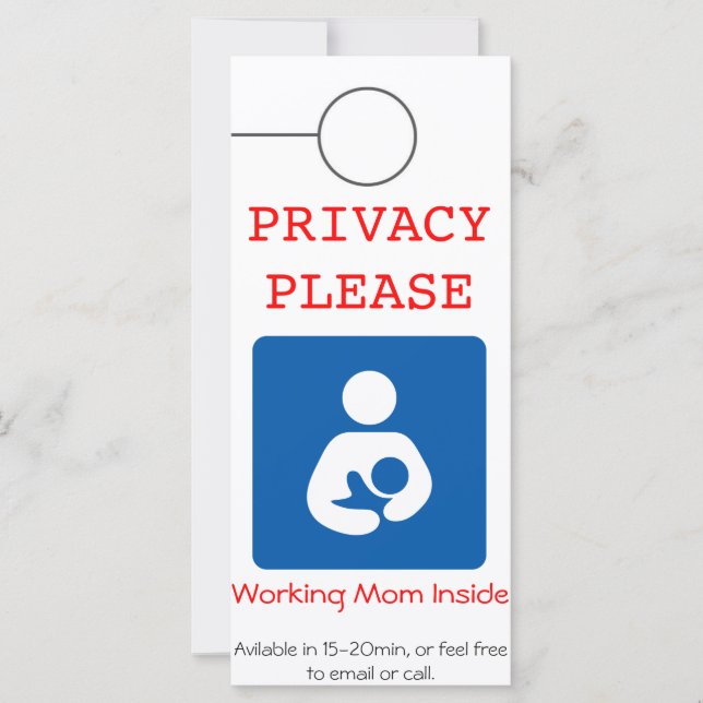 Amning Doorhanger (Framsida)