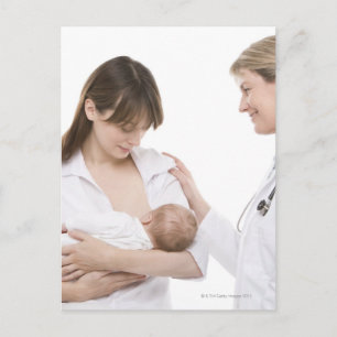 Amning från doktor vykort