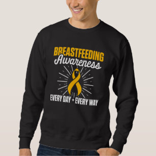 Amning Medvetenhet om drömmar om amning Mjölk Lact Lång Ärmad Tröja