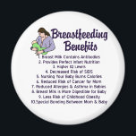 Amningsfördelar Magnet<br><div class="desc">Med den här produkten behöver du aldrig försvara ditt beslut att amma igen. Breast mjölk är bäst,  så sjuksköterska baby och utbilda andra om fördelarna.</div>