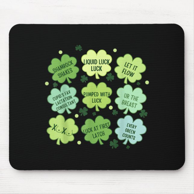 Amningskonsult st patricks dag amningskonsult musmatta (Framsidan)
