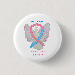 Amniotic Fluid Embolism Awareness Angel Ribbon Pin Knapp