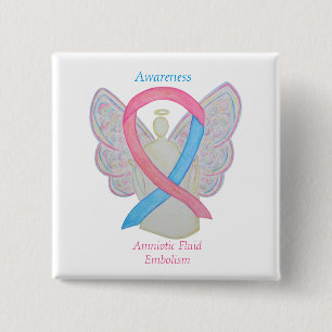 Amniotic Fluid Embolism Awareness Angel Ribbon Pin Knapp