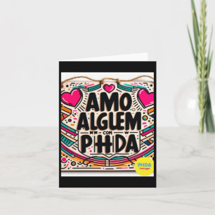 Amo AlguÉm Com Phda I Kärlek någon med Adhd Stick Kort