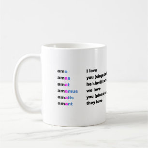 Amo amas, amat… kaffemugg