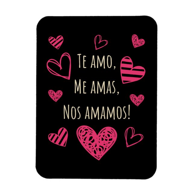 AMO ME AMAS NOS AMAMOS MAGNET (Vertikal)