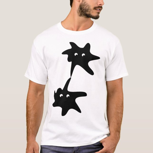Amöbe Amöben Zellteilung Tee Shirt (Framsida)