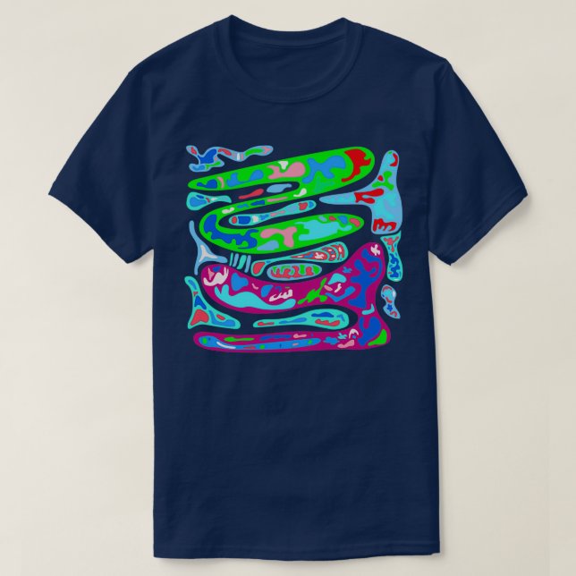 amoeba snowscape frös t shirt (Design framsida)