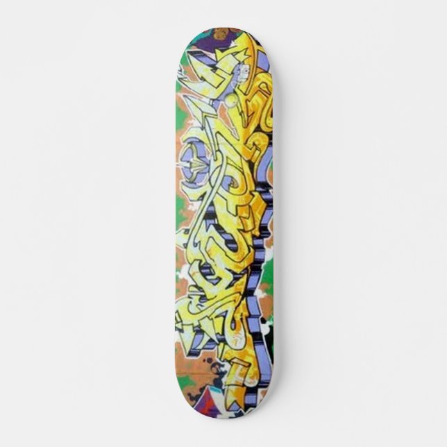 Amok abstrakt grafittiväggSkateboards Skateboard Bräda 21,5 Cm (Framsida)