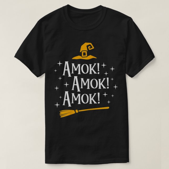 Amok Amok Amok Cute Costume Idea Sisters Hallowee T Shirt (Design framsida)