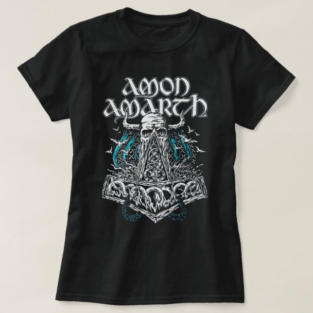 Amon Amarth Eq3 Amon Amarth - Band Best Trend Huva T Shirt (Design framsida)