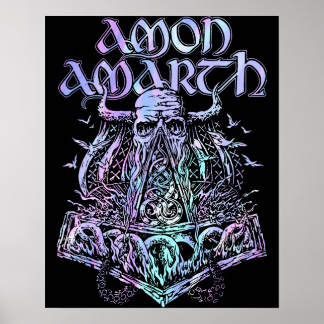 Amon Amarth Music Gift För manar kvinnor Poster (Framsidan)