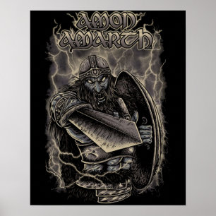 Amon Amarth Retro Fläkt Design Poster