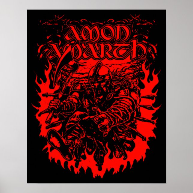 Amon Amarth Retro Pastel Tribute Poster (Framsidan)