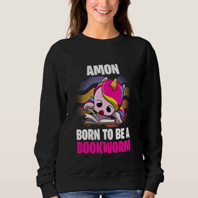 Amon Born som bokmask, Personlig T Shirt (Framsida)