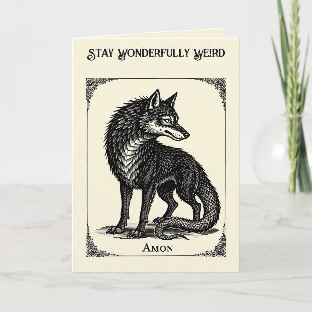 Amon Den Vakande Chimären Kort (Framsida)