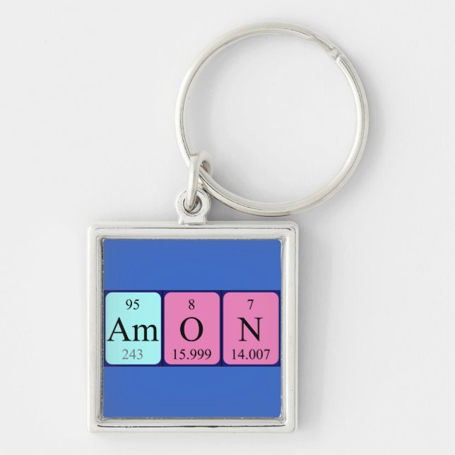 Amon Periodisk nyckelring bord namn (Framsidan)