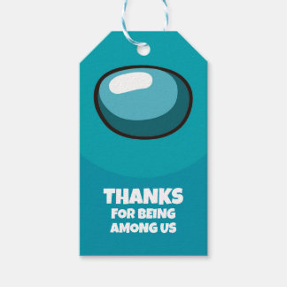 Among Stars Favor Tag for Birthday Party Impostor Presentetikett