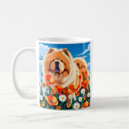 AMONG THE POPPIES Chow  Kaffemugg